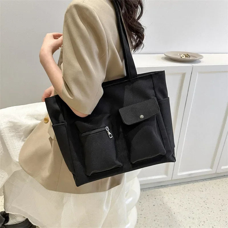 nvxiot Spring/Summer New Fashion Simple Shoulder Bag Leisure Commuter Bag Fashionable and Popular Large CapacityTote Bag for Women