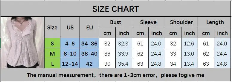 MQTIME  -  00s Aesthetic Kawaii Knitwear T-shirt Women Clothes Coquette Grunge Y2K 00s Vintage Sweater Single Breasted Long Sleeve Cardiga