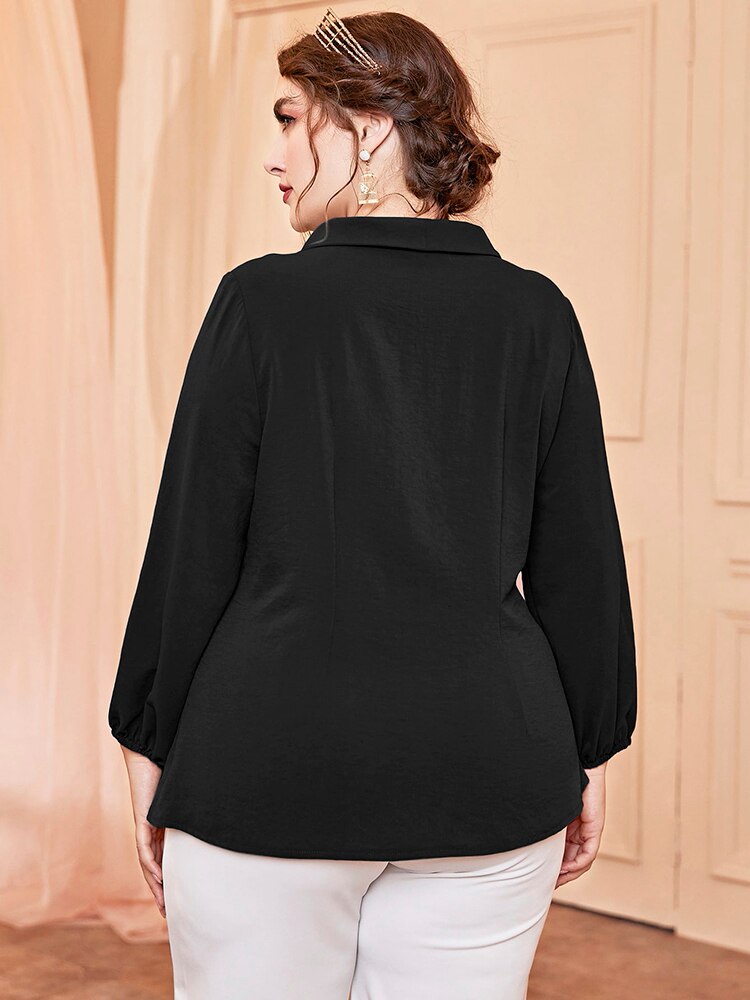 nvxiot Cheap Clearance Price Outfit Fashion Women Blouse Plus Size Tops Spring Autumn Long Sleeve Oversize T-Shirt Clothing