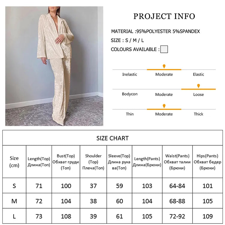 nvxiot Sleepwear Long Sleeve Women Sets Lapel Nightwear Women's Pajamas Knitting Trouser Suits Single Breasted Home Suit