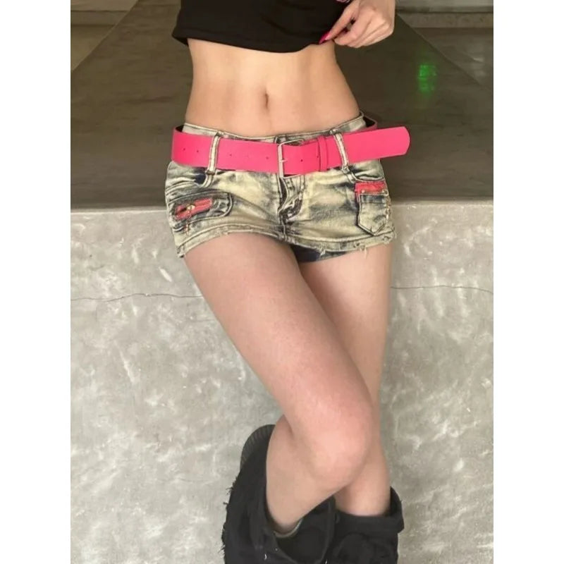 MQTIME  -  American Sexy Bodycon Denim Shorts Women Design Slim Fashion Y2k Jean Short Pants Female Even Party Clothing Streetwear Summer