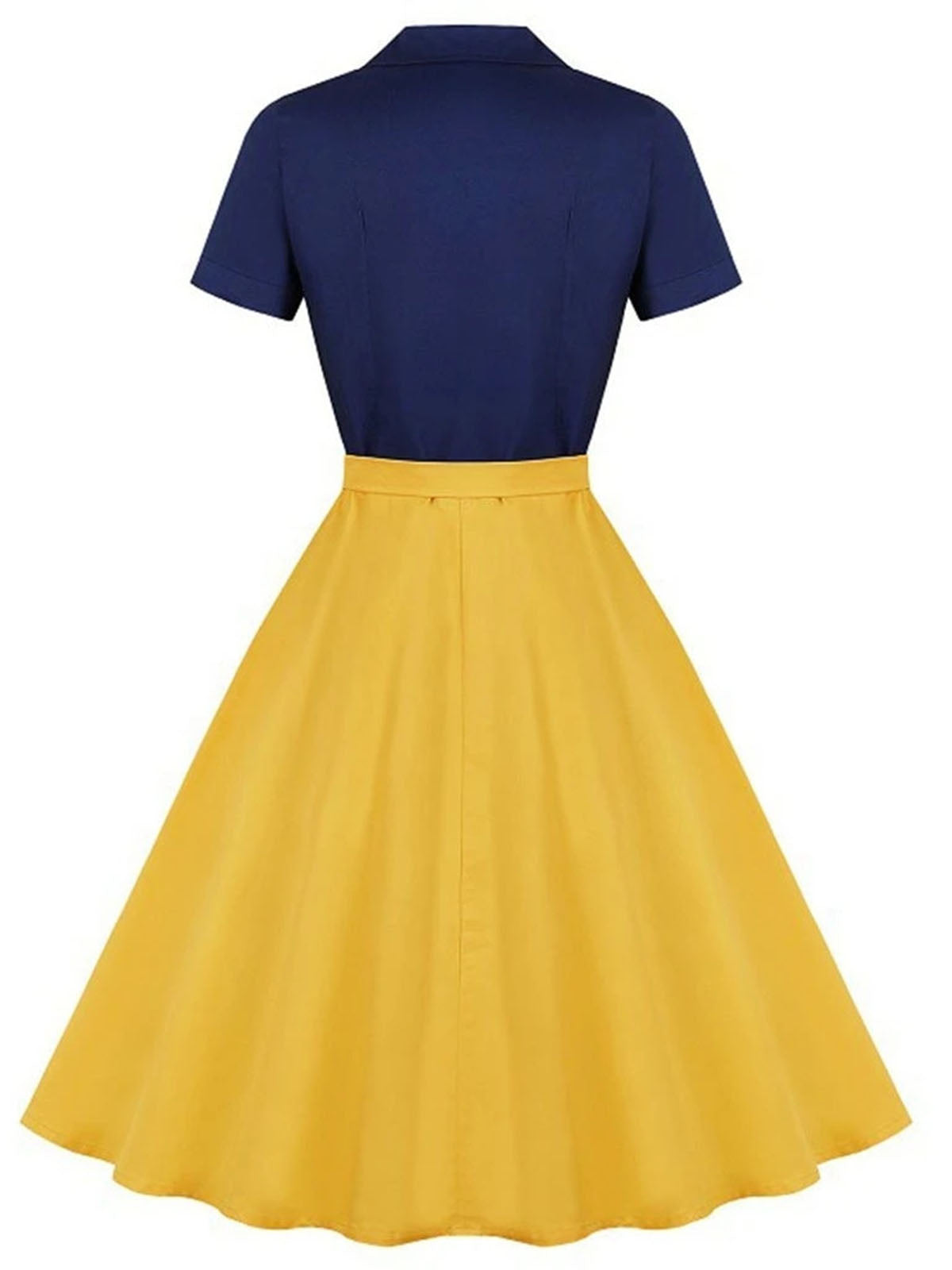 nvxiot Snow White Style Button 1950s Dress