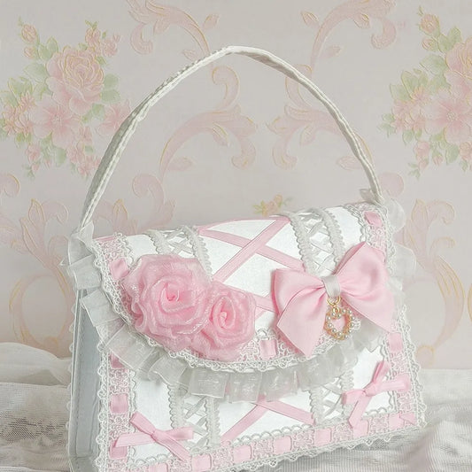 nvxiot Original Lolita hand made bag gorgeous lovely portable his party bag to send his girlfriend a birthday present