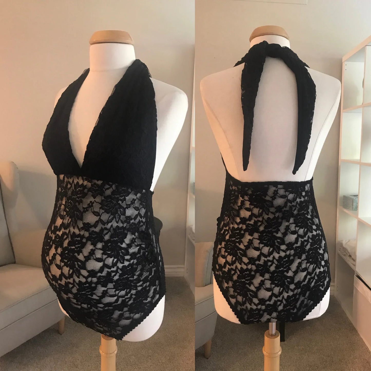MQTIME  -  Maternity Bodysuit Pregnant Photo Shoot Open Back Sexy Lace Dress Photography Clothes For Pregnancy Photo Jumpsuit