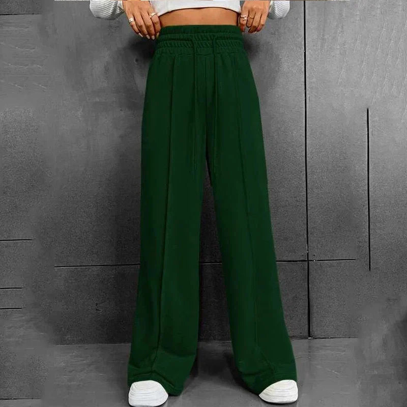 nvxiot Sports pants women autumn  new straight leg loose trousers wide leg pants women's outdoor dance elasticity casual pants