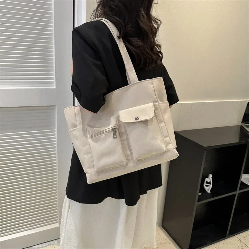 nvxiot Spring/Summer New Fashion Simple Shoulder Bag Leisure Commuter Bag Fashionable and Popular Large CapacityTote Bag for Women