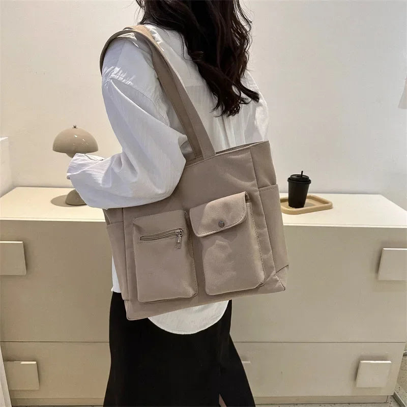 nvxiot Spring/Summer New Fashion Simple Shoulder Bag Leisure Commuter Bag Fashionable and Popular Large CapacityTote Bag for Women