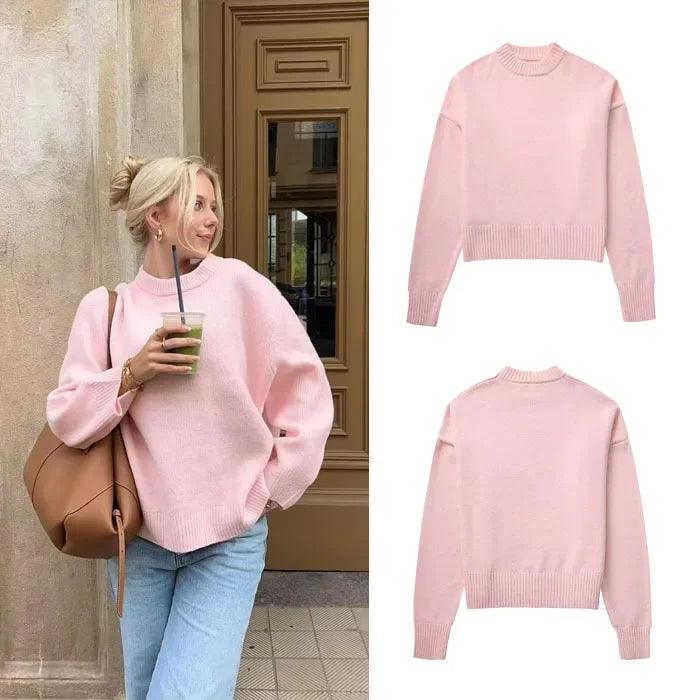 nvxiot Autumn Warm Sweater Women Pullovers Winter New Korean Women Lazy Elegant Casual Loose Knitted Sweater Female Tops Jumper