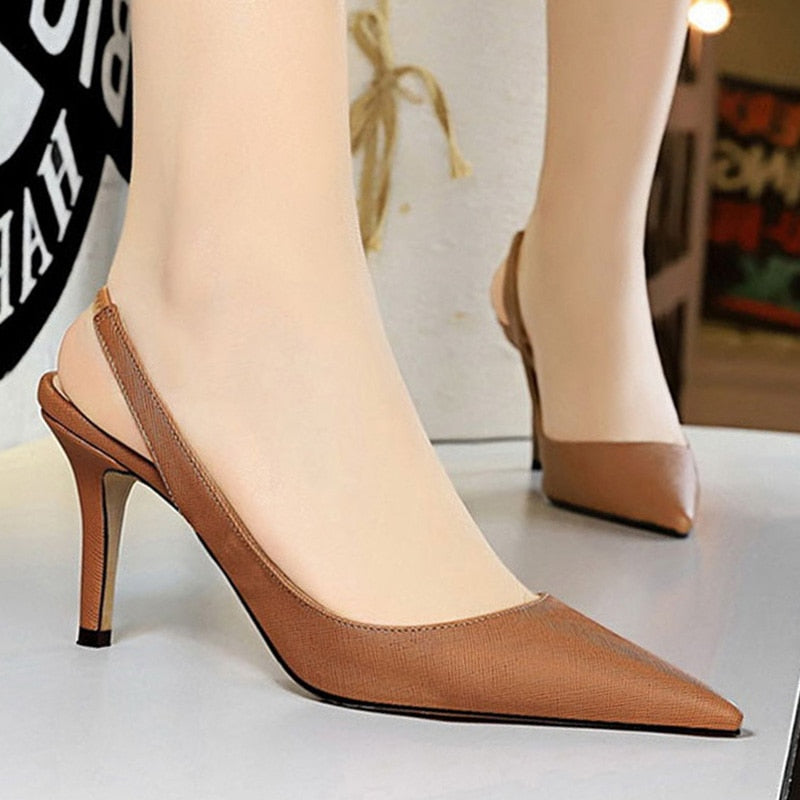 BIGTREE Shoes Sexy Kitten Heels Women Pumps Occupation Office Shoes High Heels Shoes Lady Party Shoes Women Heels Sandals 43