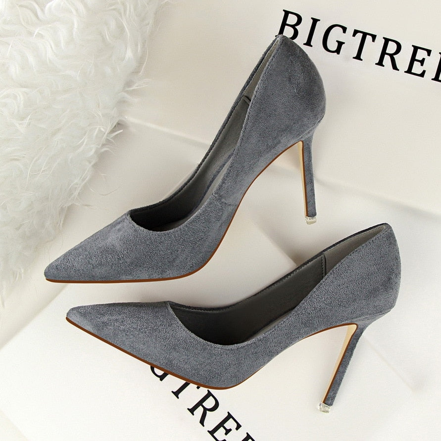 BIGTREE Shoes Women Pumps Fashion High Heels For Women Shoes Casual Pointed Toe Women Heels Stiletto Ladies Chaussures Femme