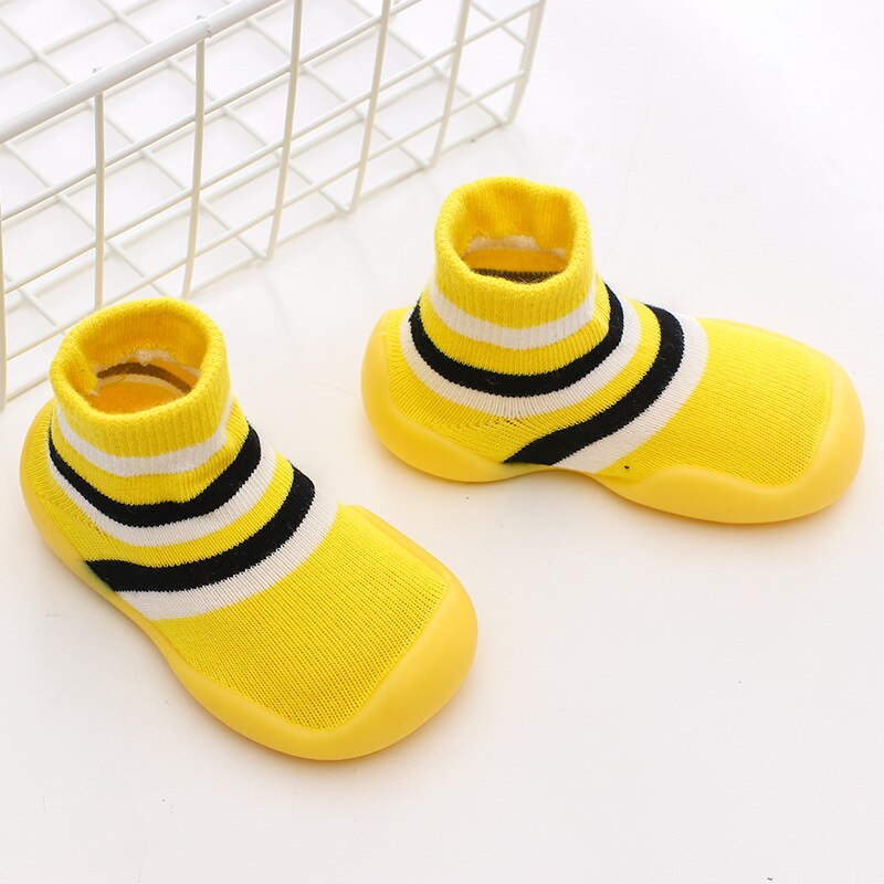 Toddler Baby Knitted Leopard Floor Socks Shoes with Rubber Soles Infant Anti-slip Indoor Socks Newborn Spring Summer Autumn