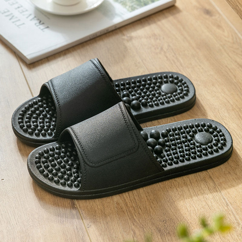 Non-slip Massage Slippers Women Indoor Slides PVC Home Slippers for Bathing Men Massage House Shoes Non-slip Sandals Bathroom