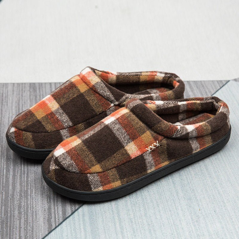 Men Shoes Winter House Slippers Men Furry Short Plush Indoor Shoes for Men Home Soft Slippers 2021 Non Slip Massage Slippers