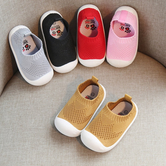 Kid Baby First Walkers Shoes Breathable Infant Toddler Shoes Girls Boy Casual Mesh Shoes Soft Bottom Comfortable Non-slip Shoes