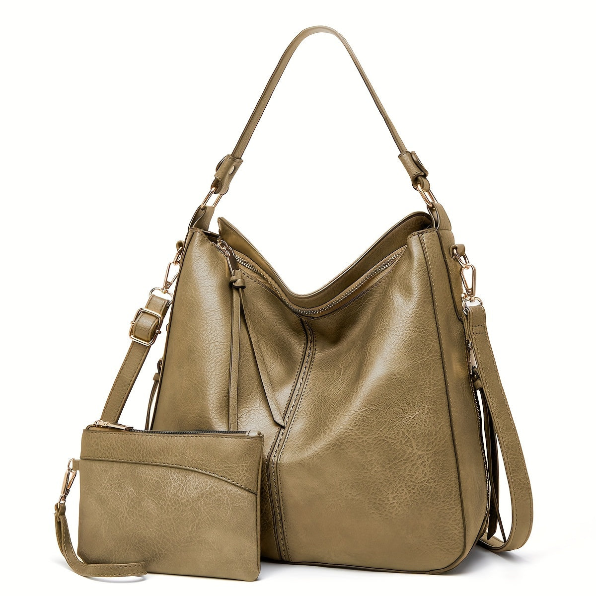 Large Capacity Classic PU Soft Leather Shoulder Bag - Fashionable, Casual, Spacious, Soft-Touch Handbag for Women