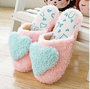 Retail!!! Lovely Ladies Home Floor Soft Women indoor Slippers Outsole Cotton-Padded Shoes Female Cashmere Warm Casual Shoes