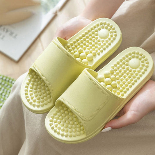 Non-slip Massage Slippers Women Indoor Slides PVC Home Slippers for Bathing Men Massage House Shoes Non-slip Sandals Bathroom