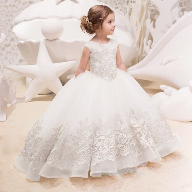 nvxiot Teen Girls Dresses for Party Wedding Ball Gown Princess Bridesmaid Costume Dresses for Kids Clothes Girl Children's Dresses