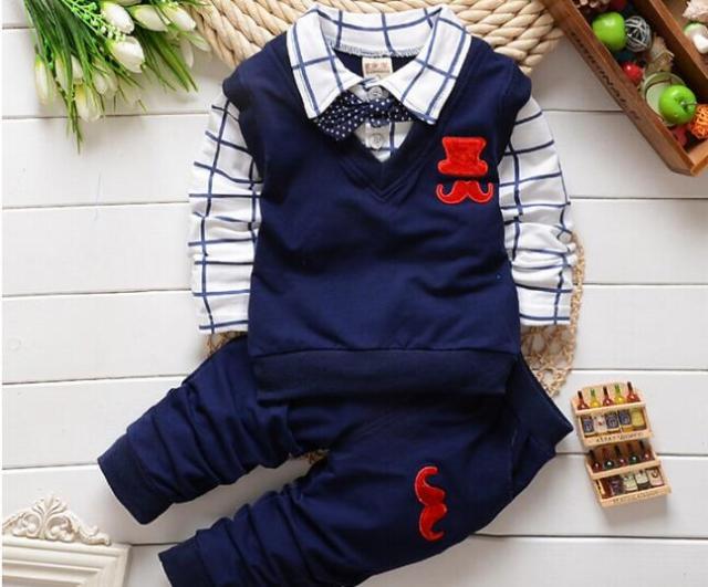 nvxiot New Spring Autumn Boys Clothing Sets Kids Sports Suit Children Tracksuit Boys T-shirt Pant Baby Cartoon Casual Clothes