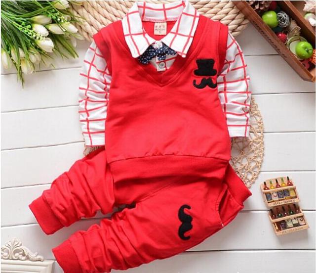 nvxiot New Spring Autumn Boys Clothing Sets Kids Sports Suit Children Tracksuit Boys T-shirt Pant Baby Cartoon Casual Clothes