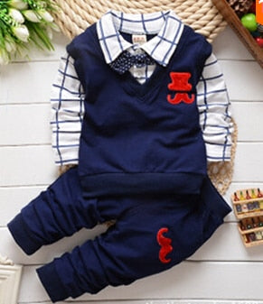 Bibicola Spring Autumn Baby Boy Christmas Outfits Clothing Sets Products Kids Clothes Set Babi Boys High Quality T-shirts+pants