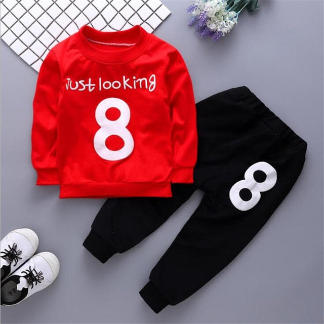 Bibicola Spring Autumn Baby Boy Christmas Outfits Clothing Sets Products Kids Clothes Set Babi Boys High Quality T-shirts+pants