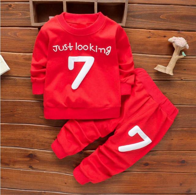 Bibicola Spring Autumn Baby Boy Christmas Outfits Clothing Sets Products Kids Clothes Set Babi Boys High Quality T-shirts+pants