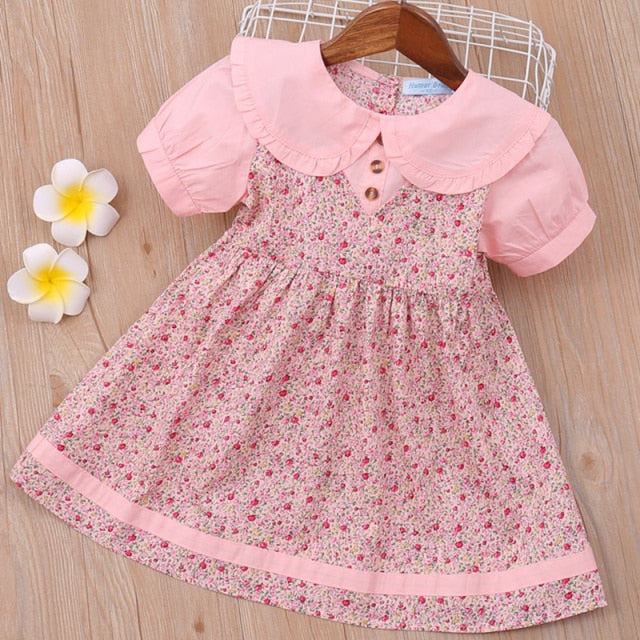 nvxiot Summer Girl Dresses Soild Dresses Princess Girls Clothes Party Children Clothing Toddler Baby Kids Dresses