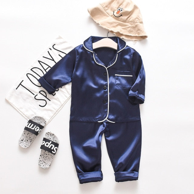 Children's Pajamas Set Baby Boy Girl Clothes Summer Sleepwear Set Kids Cartoon Printed Tops+Shorts Toddler Clothing Sets