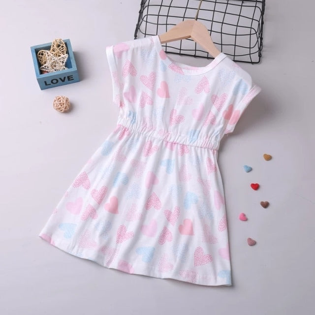 nvxiot Summer Girl Dresses Soild Dresses Princess Girls Clothes Party Children Clothing Toddler Baby Kids Dresses