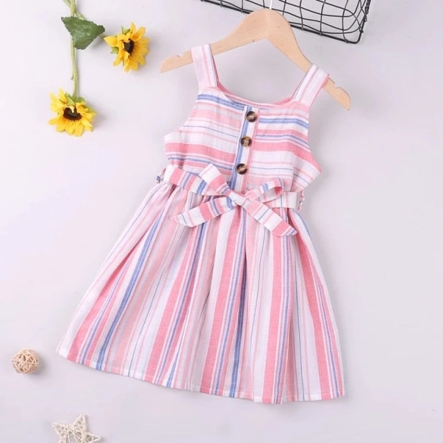 nvxiot Summer Girl Dresses Soild Dresses Princess Girls Clothes Party Children Clothing Toddler Baby Kids Dresses